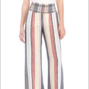 NWOT Linen Stripe Pants